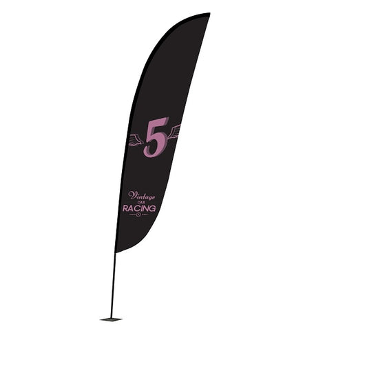Werbefahne Zoom Crest 5,6m inkl. Druck - modularedisplays.com