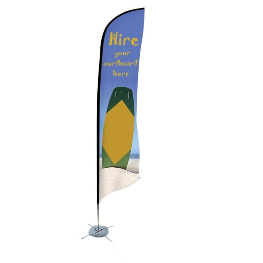 Werbefahnen Zoom Feather 3,4m inkl. Druck - modularedisplays.com
