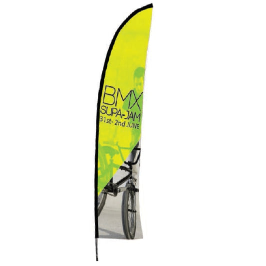 Werbefahne Zoom Feather 2,8m inkl. Druck - modularedisplays.com