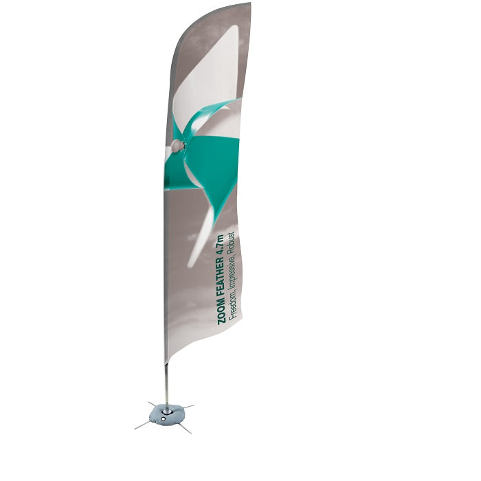 Werbefahnen Feather 4,5m inkl. Druck - modularedisplays.com