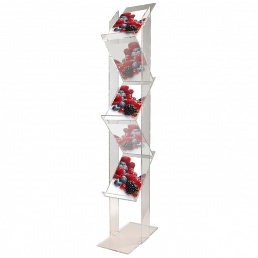 Zig-Zag Prospektständer mit 5 Ablagen - modularedisplays.com