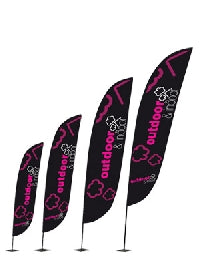 Beachflag Flügel 5,6m inkl. Druck und Erdfuß